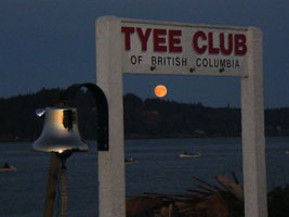 Moonrise at the Tyee Clubhouse