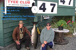 Tyee Man fish 2005