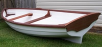 Tyee rowboad purple heart and sapeli wood