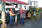 Bruce Middleton and Morris Trace with 31.5 pound Tyee